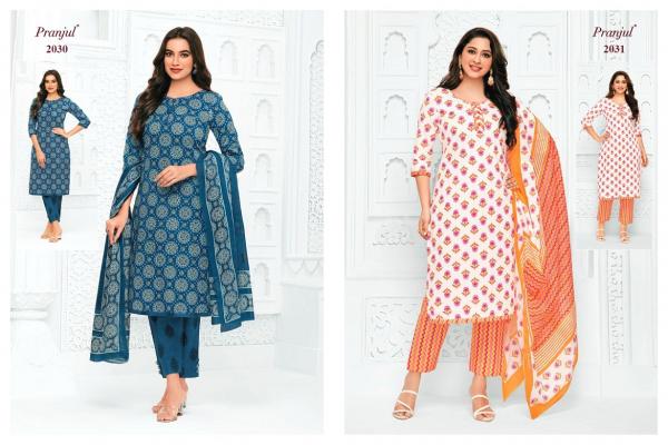 Pranjul Priyanka Vol 20 	Pure Cotton Dress Material